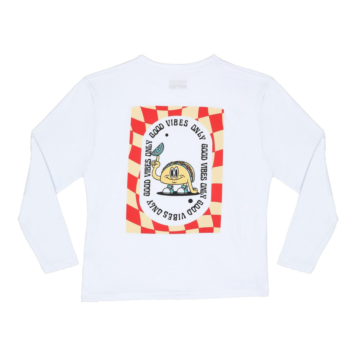 Playera manga larga Good vibes (Rojo) Talla L
