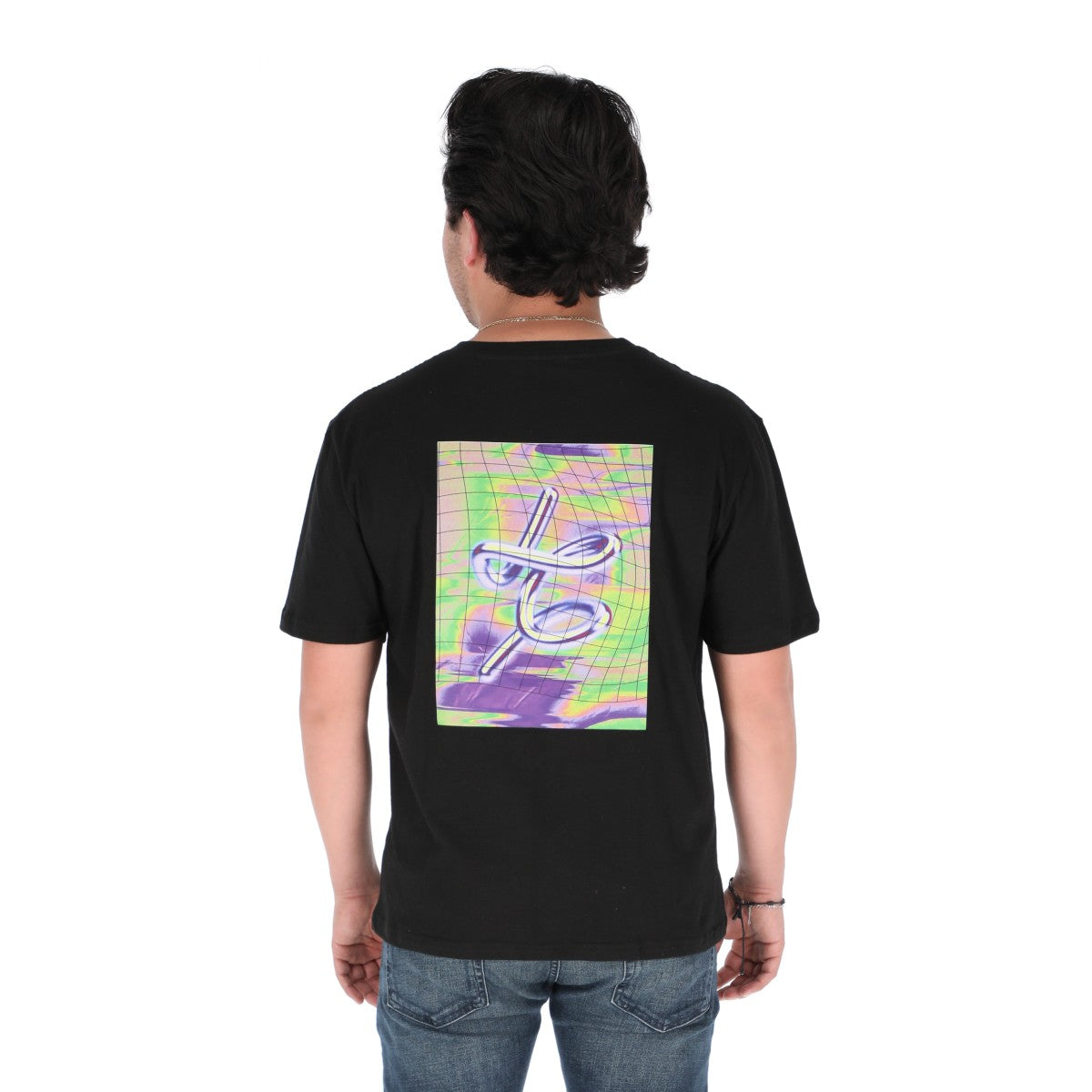 Playera ilustración psicodélica Talla S