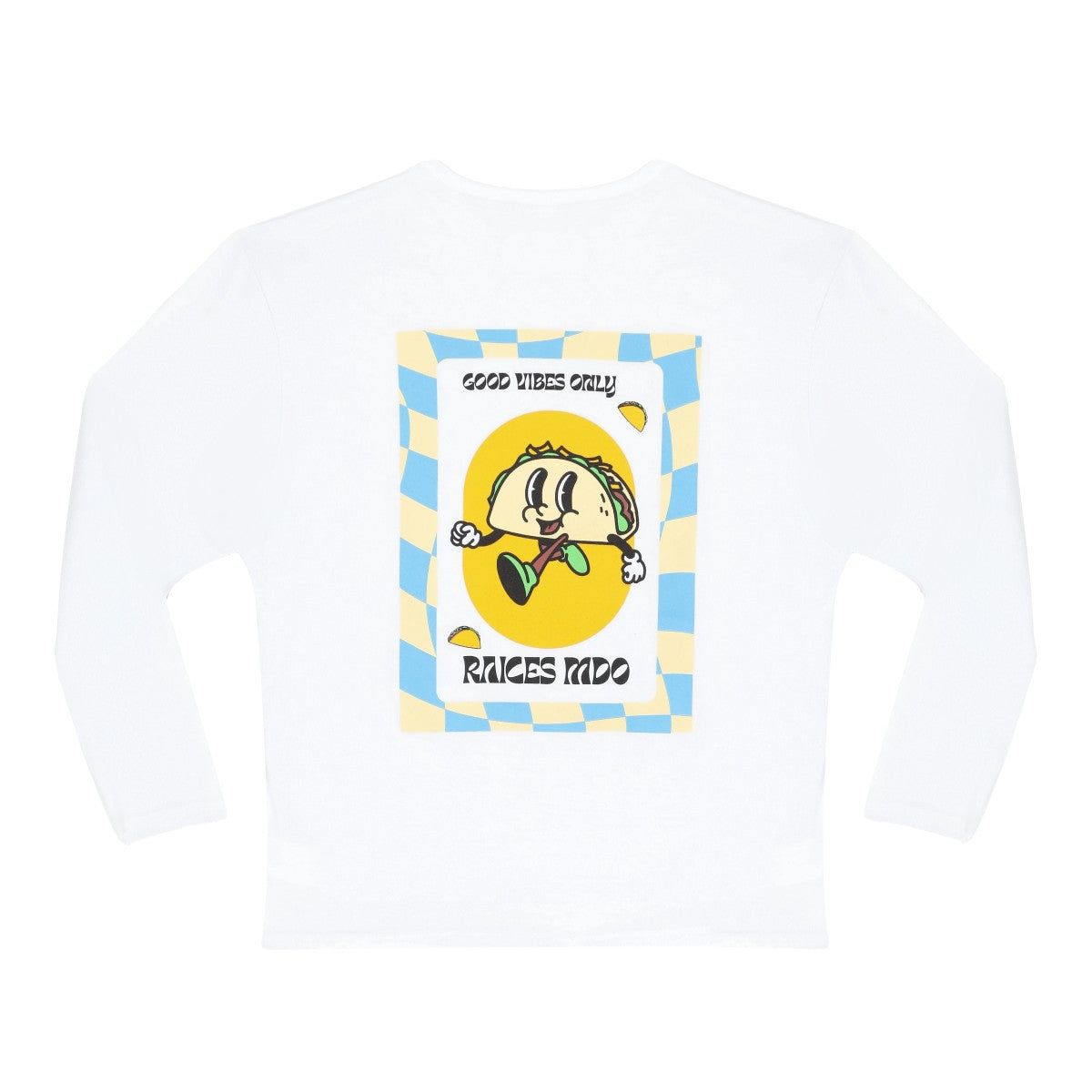 Playera manga larga Good vibes (Blue) Talla M